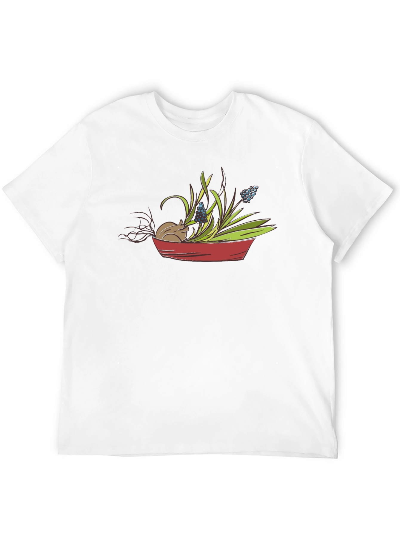 Cute Mouse & Flower Garden T-Shirt