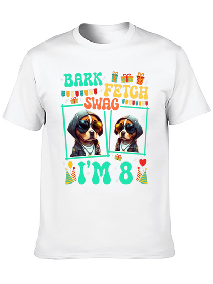 Bark Fetch Swag Im 8 Birthday Dog T-Shirt