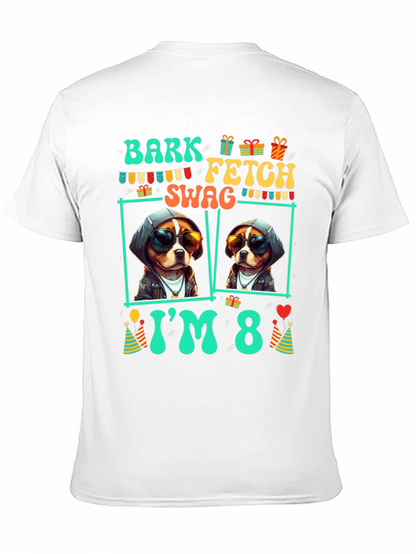 Bark Fetch Swag Im 8 Birthday Dog T-Shirt