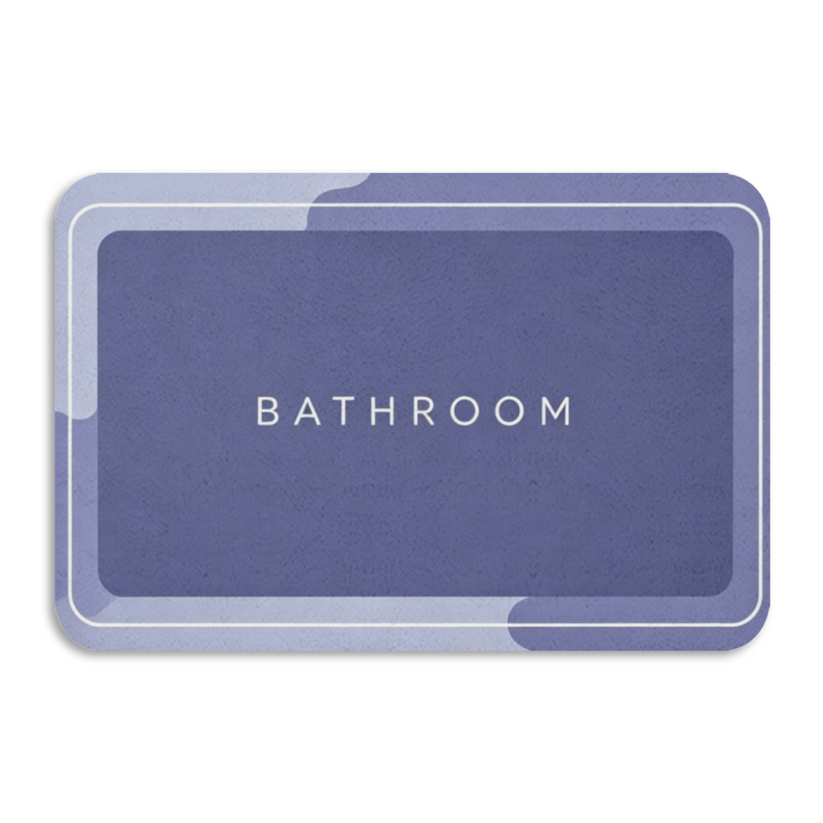 Minimal BATHROOM Letter Print Diatomite Absorbent Mat