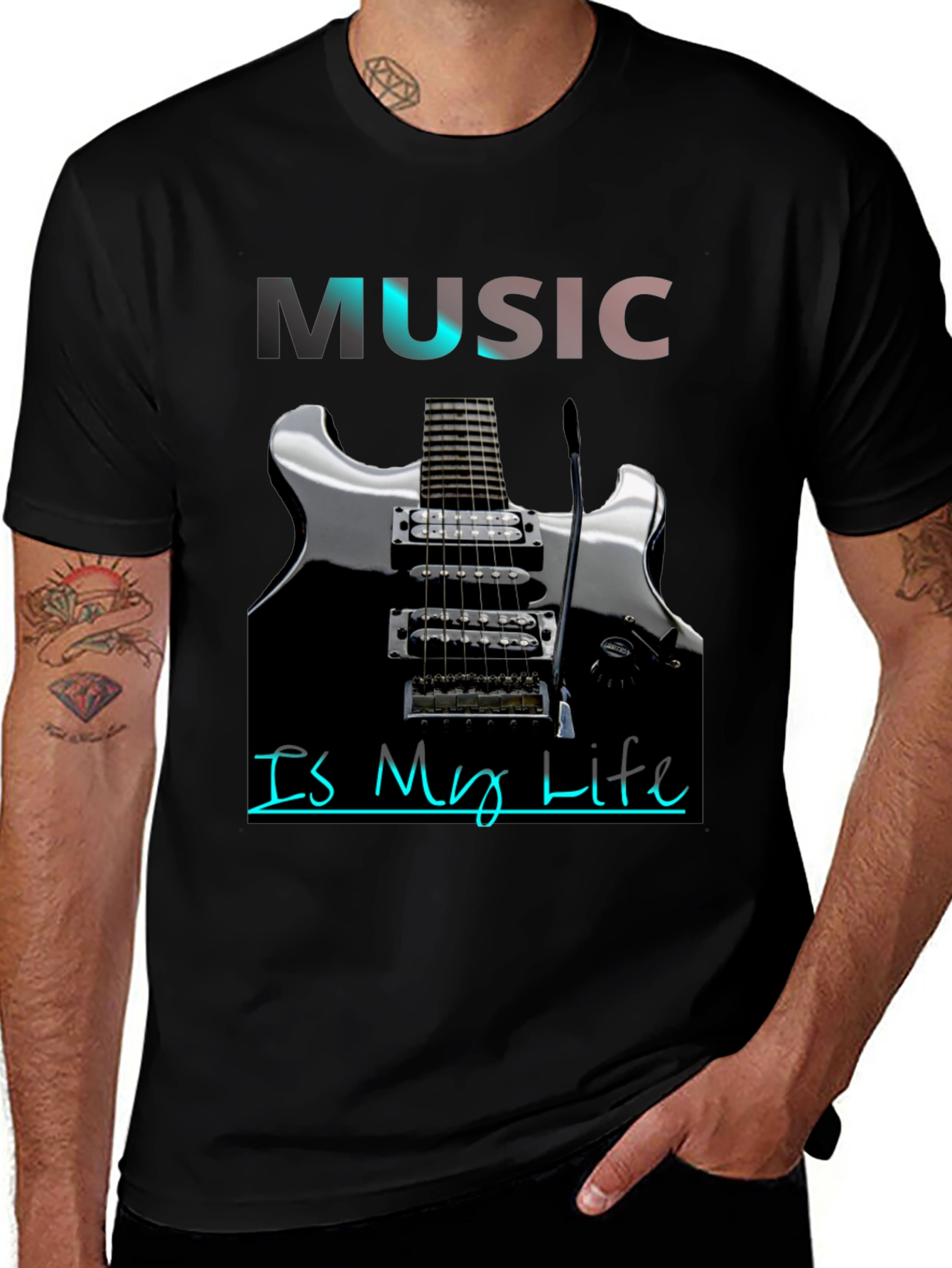 Music Is My Life Graphic T-Shirt