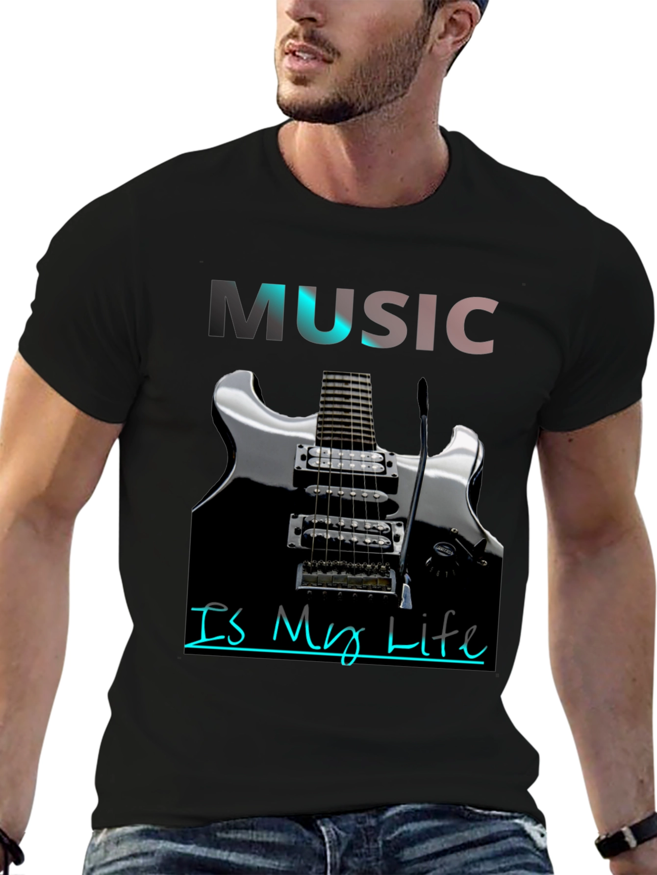 Music Is My Life Graphic T-Shirt