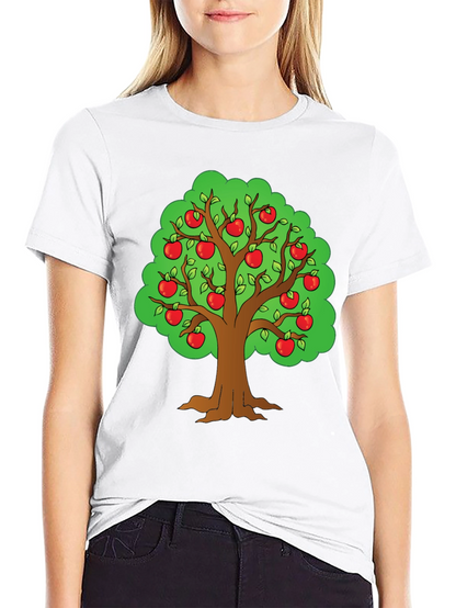 Apple Tree Graphic T-Shirt - Fun Casual Wear