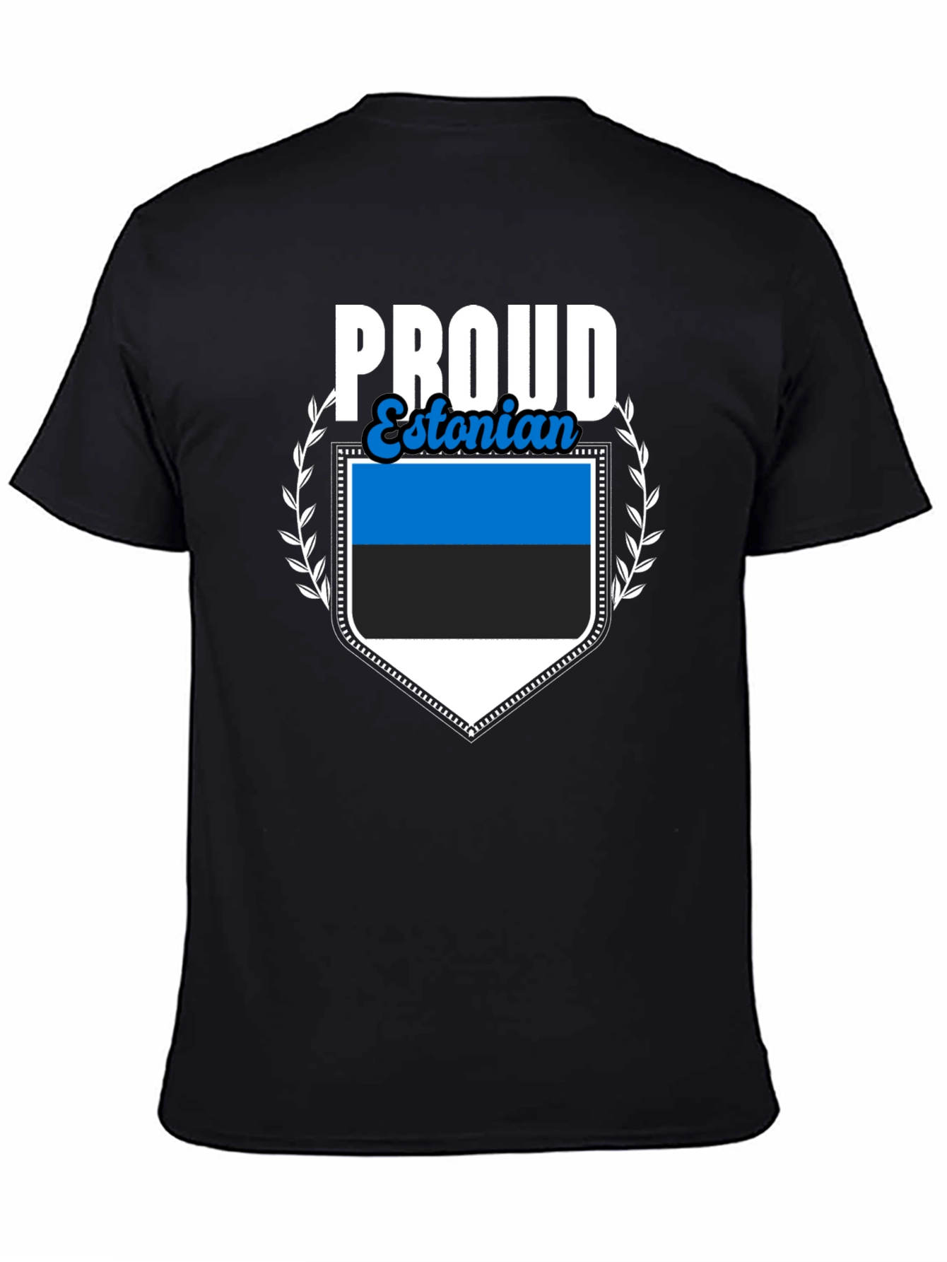 Proud Estonian Flag Graphic T-Shirt