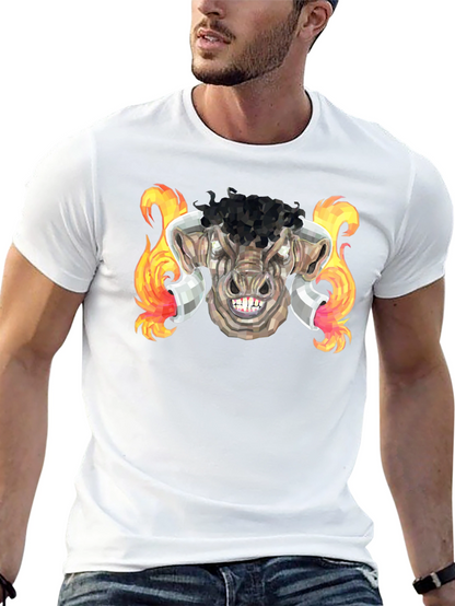 Fiery Bull Graphic Tee - Unleash Your Inner Beast!