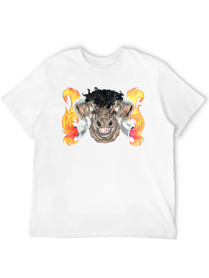 Fiery Bull Graphic Tee - Unleash Your Inner Beast!