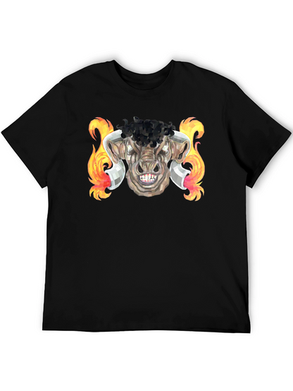 Fiery Bull Graphic Tee - Unleash Your Inner Beast!