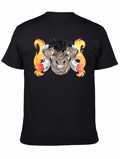 Fiery Bull Graphic Tee - Unleash Your Inner Beast!