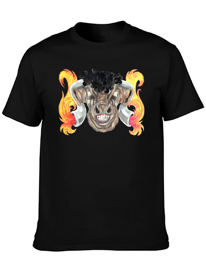 Fiery Bull Graphic Tee - Unleash Your Inner Beast!