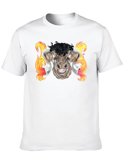 Fiery Bull Graphic Tee - Unleash Your Inner Beast!
