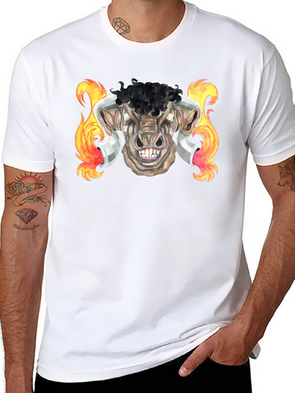Fiery Bull Graphic Tee - Unleash Your Inner Beast!