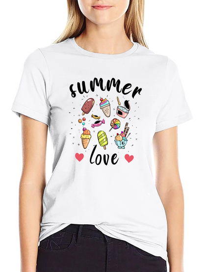 Summer Love T-Shirt with Ice Cream Design