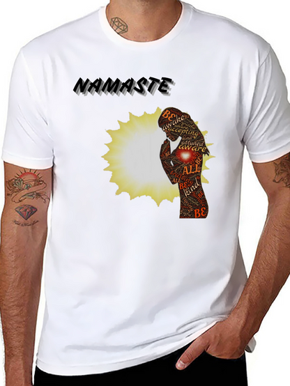 Namaste Yoga Meditation Graphic T-Shirt
