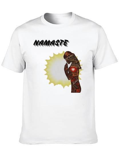 Namaste Yoga Meditation Graphic T-Shirt