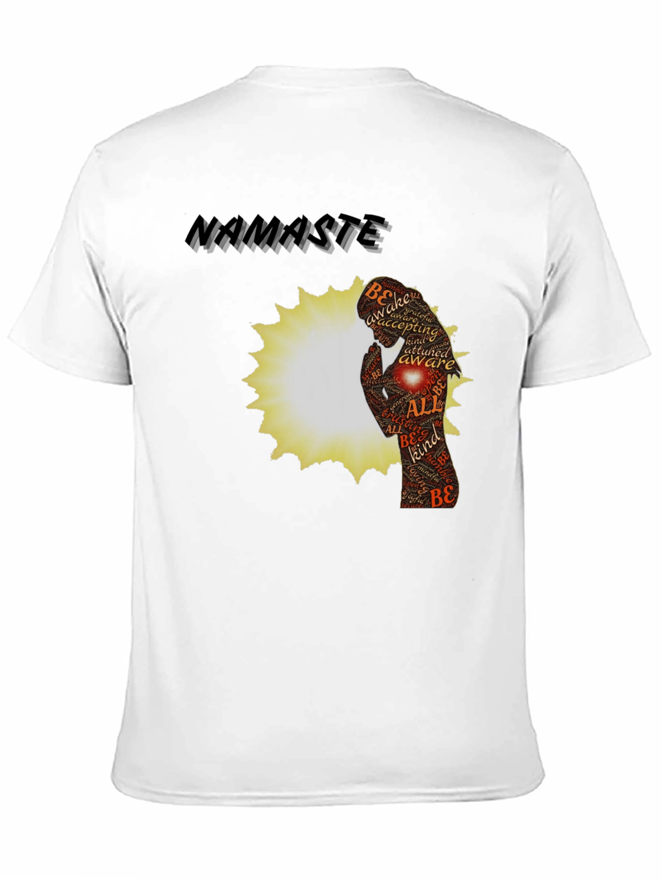 Namaste Yoga Meditation Graphic T-Shirt