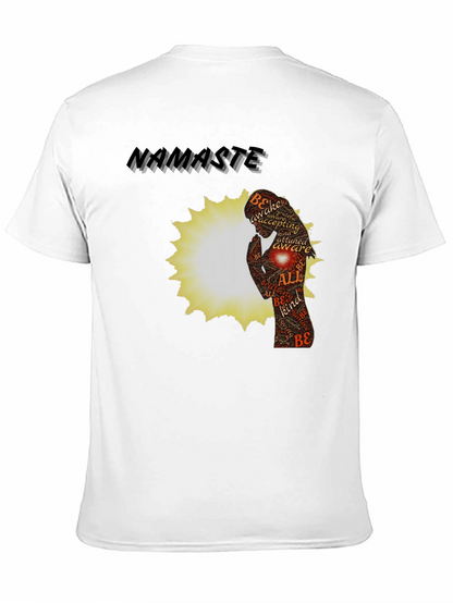Namaste Yoga Meditation Graphic T-Shirt