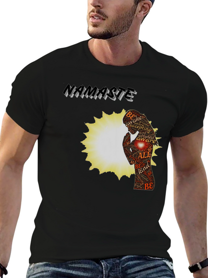 Namaste Yoga Meditation Graphic T-Shirt