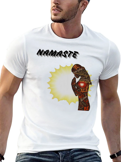 Namaste Yoga Meditation Graphic T-Shirt
