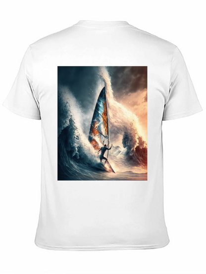 Wave Rider Tee - Black Graphic T-Shirt