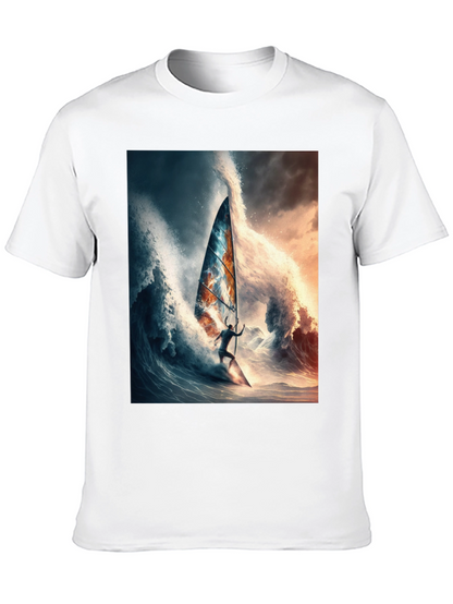 Wave Rider Tee - Black Graphic T-Shirt