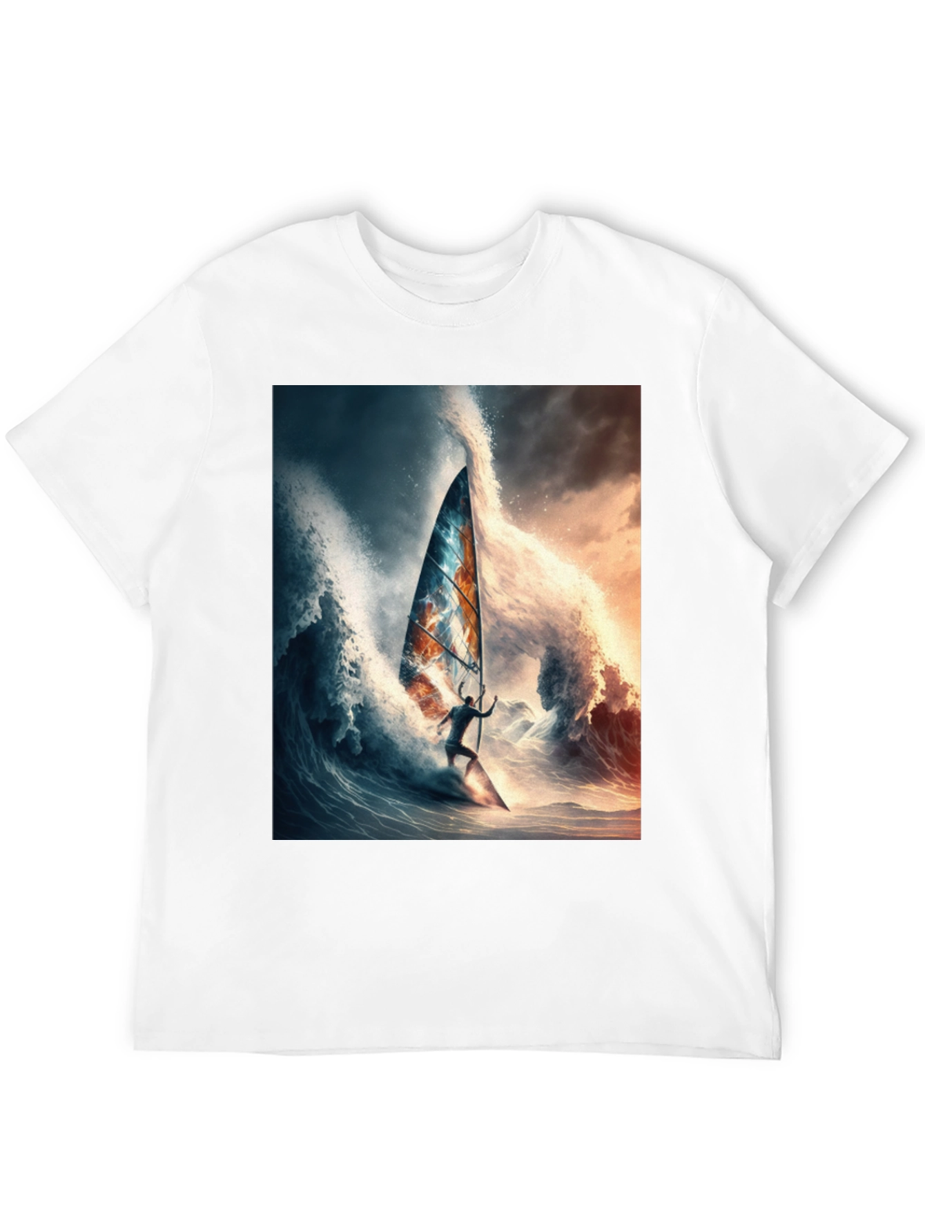 Wave Rider Tee - Black Graphic T-Shirt