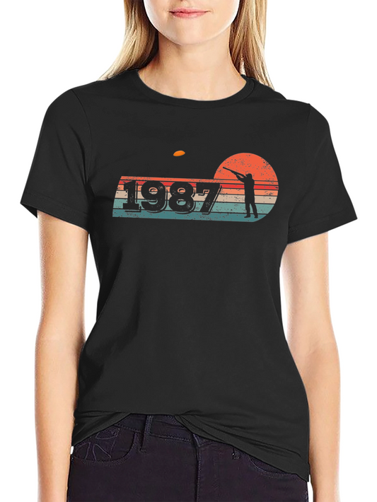 1987 Skeet Shooting Silhouette T-Shirt