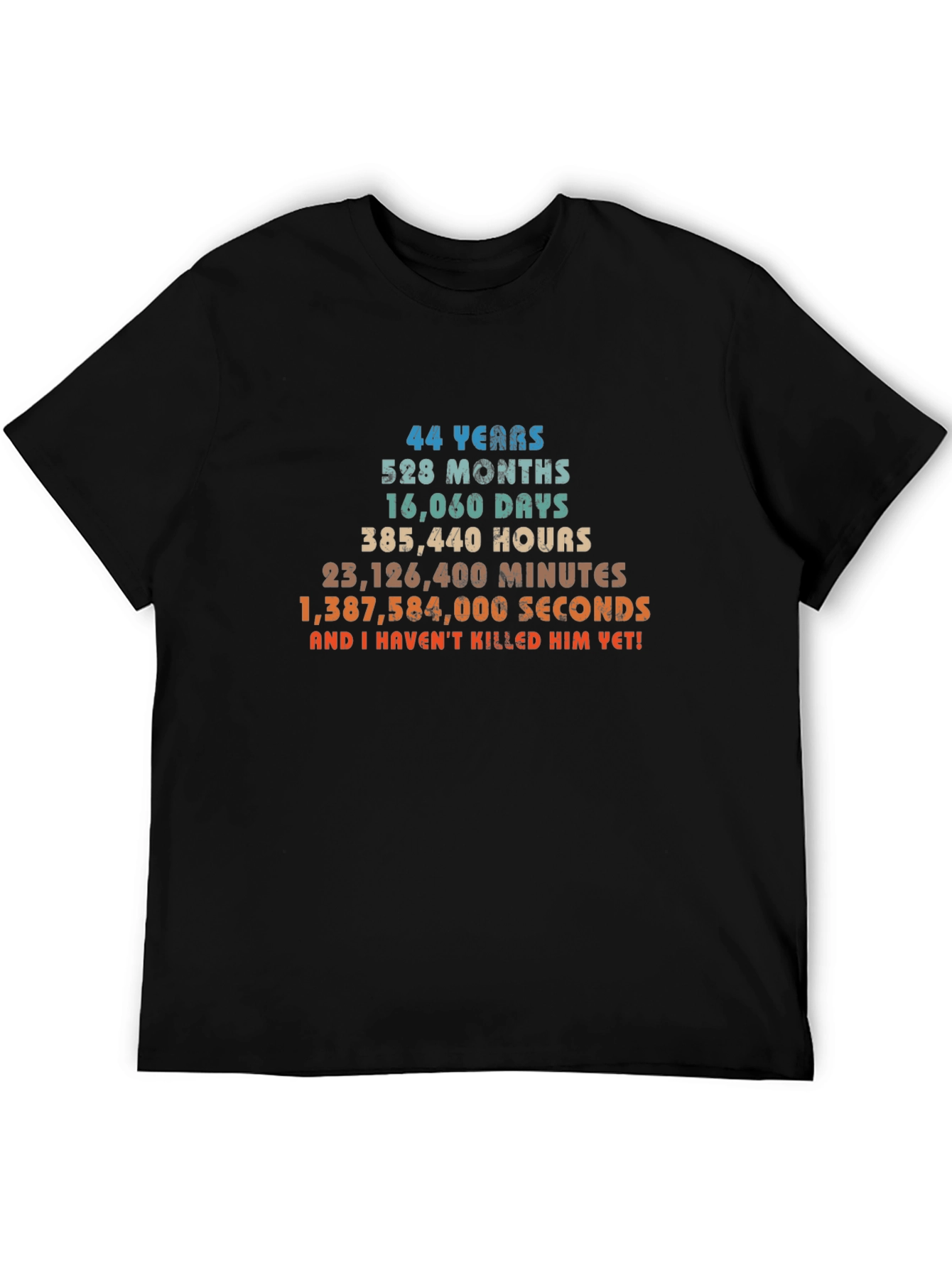 Funny 44th Anniversary T-Shirt - 44 Years and Counting!