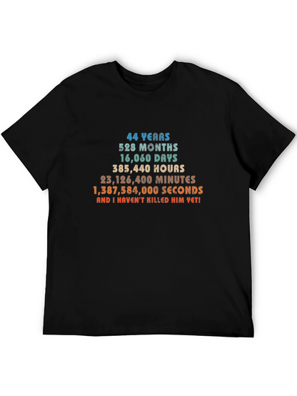 Funny 44th Anniversary T-Shirt - 44 Years and Counting!