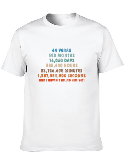 Funny 44th Anniversary T-Shirt - 44 Years and Counting!