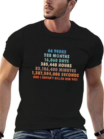 Funny 44th Anniversary T-Shirt - 44 Years and Counting!