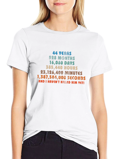 Funny 44th Anniversary T-Shirt - 44 Years and Counting!