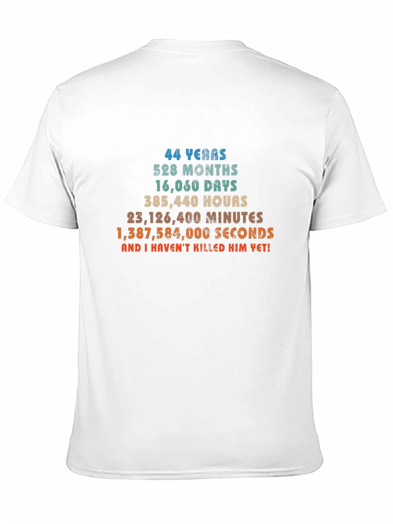 Funny 44th Anniversary T-Shirt - 44 Years and Counting!