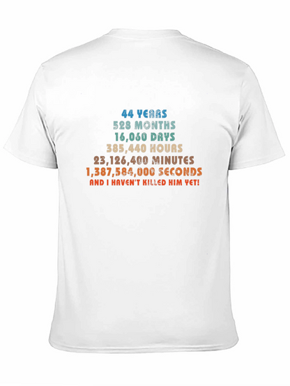 Funny 44th Anniversary T-Shirt - 44 Years and Counting!