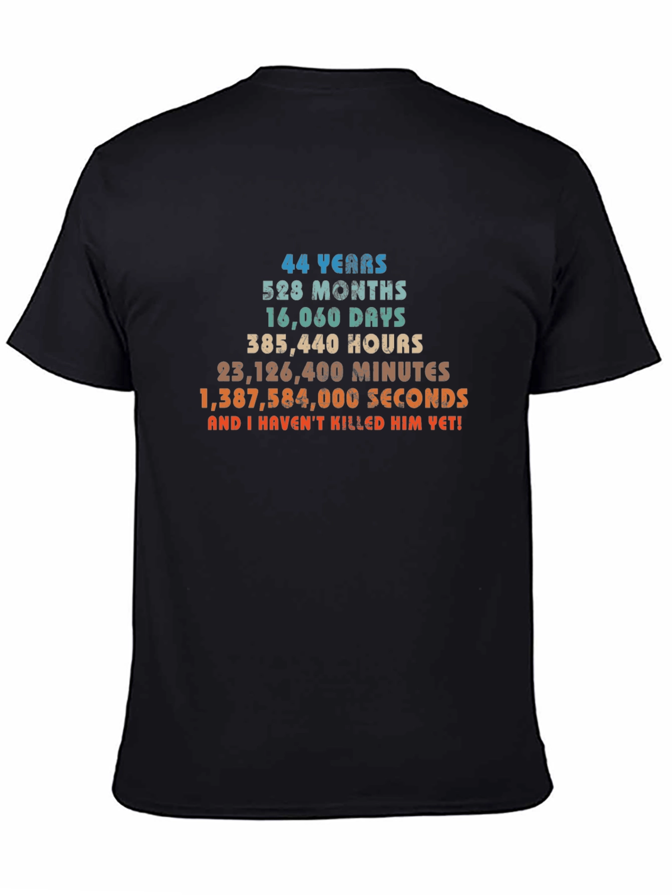Funny 44th Anniversary T-Shirt - 44 Years and Counting!
