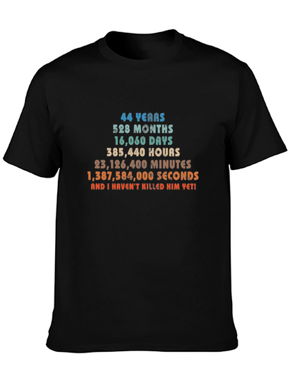 Funny 44th Anniversary T-Shirt - 44 Years and Counting!