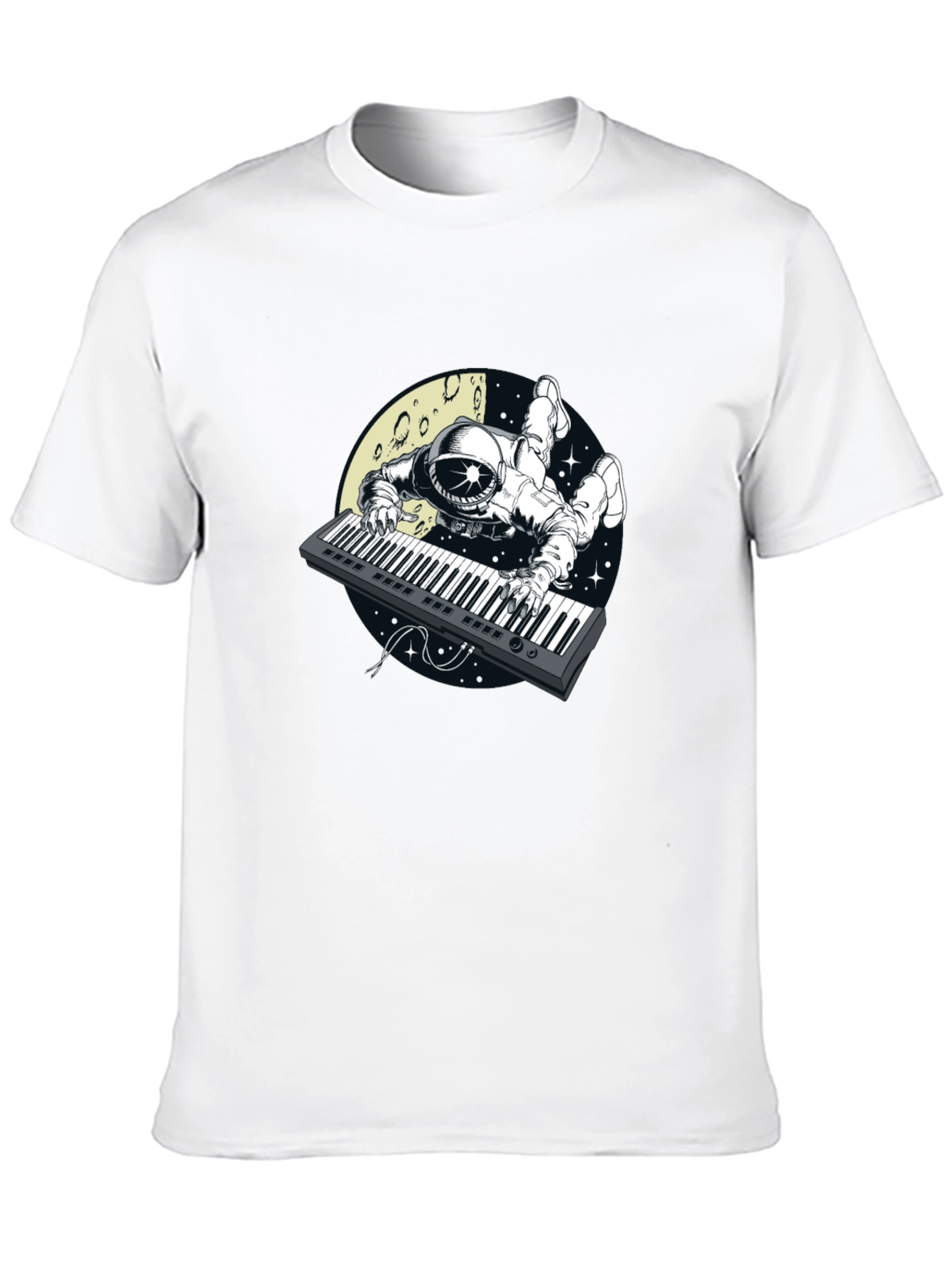 Astronaut Keyboard Player Graphic Tee