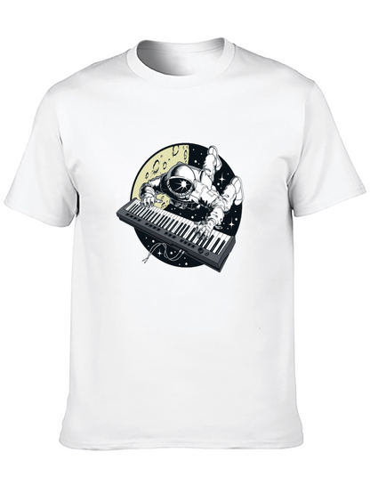 Astronaut Keyboard Player Graphic Tee