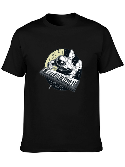 Astronaut Keyboard Player Graphic Tee