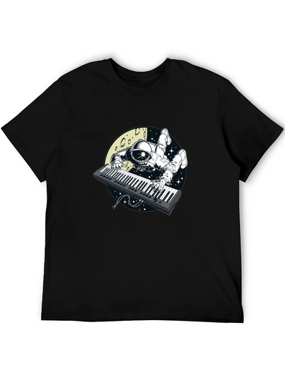 Astronaut Keyboard Player Graphic Tee