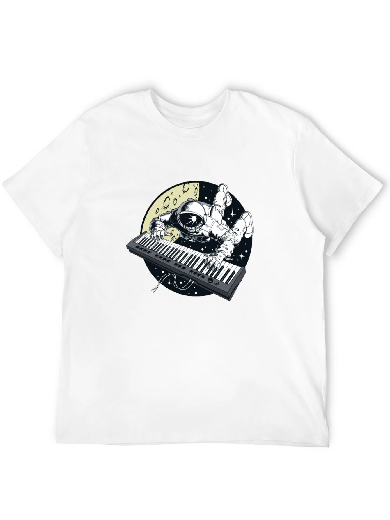 Astronaut Keyboard Player Graphic Tee