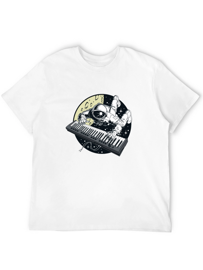 Astronaut Keyboard Player Graphic Tee