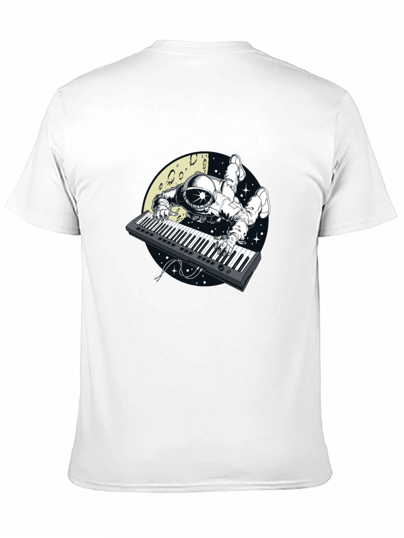 Astronaut Keyboard Player Graphic Tee