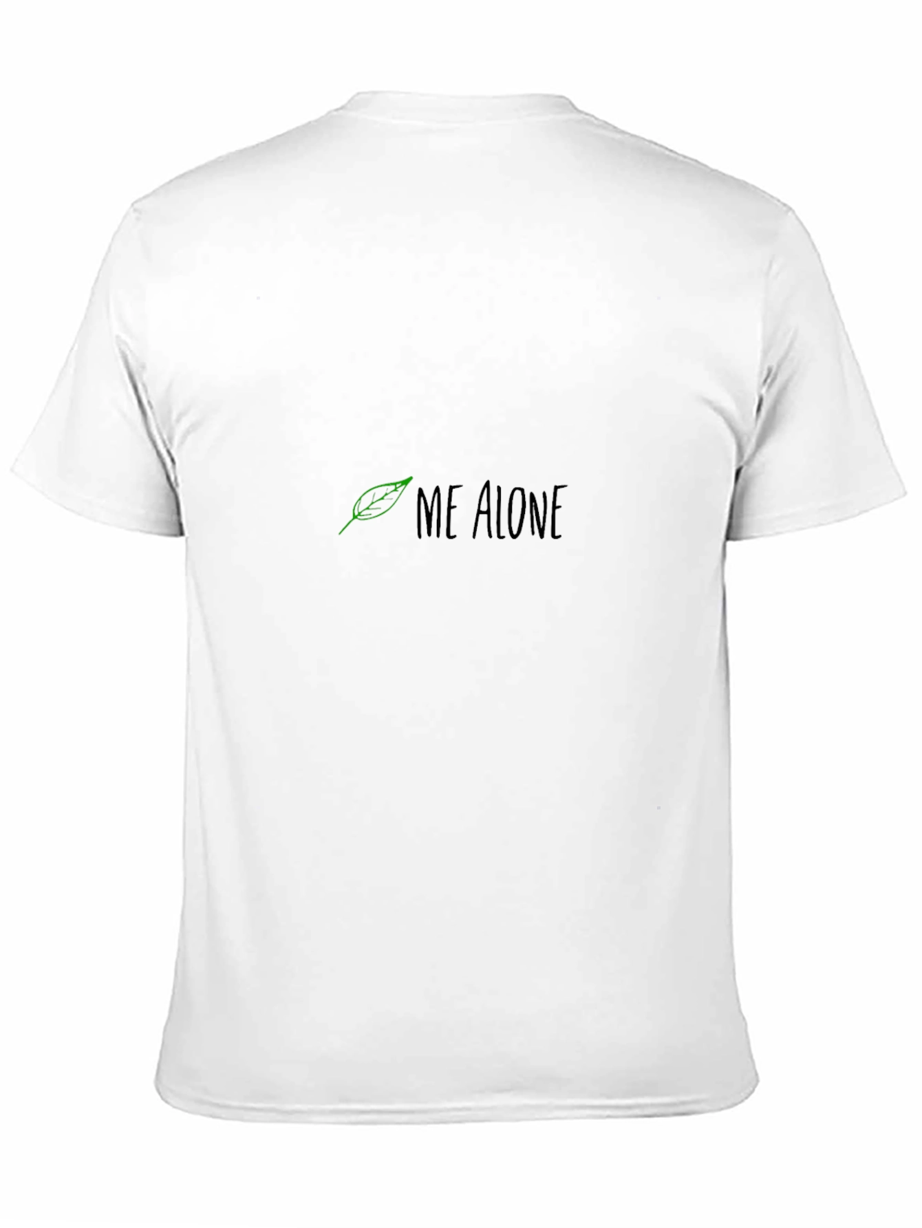 Me Alone Graphic Print Black Tee