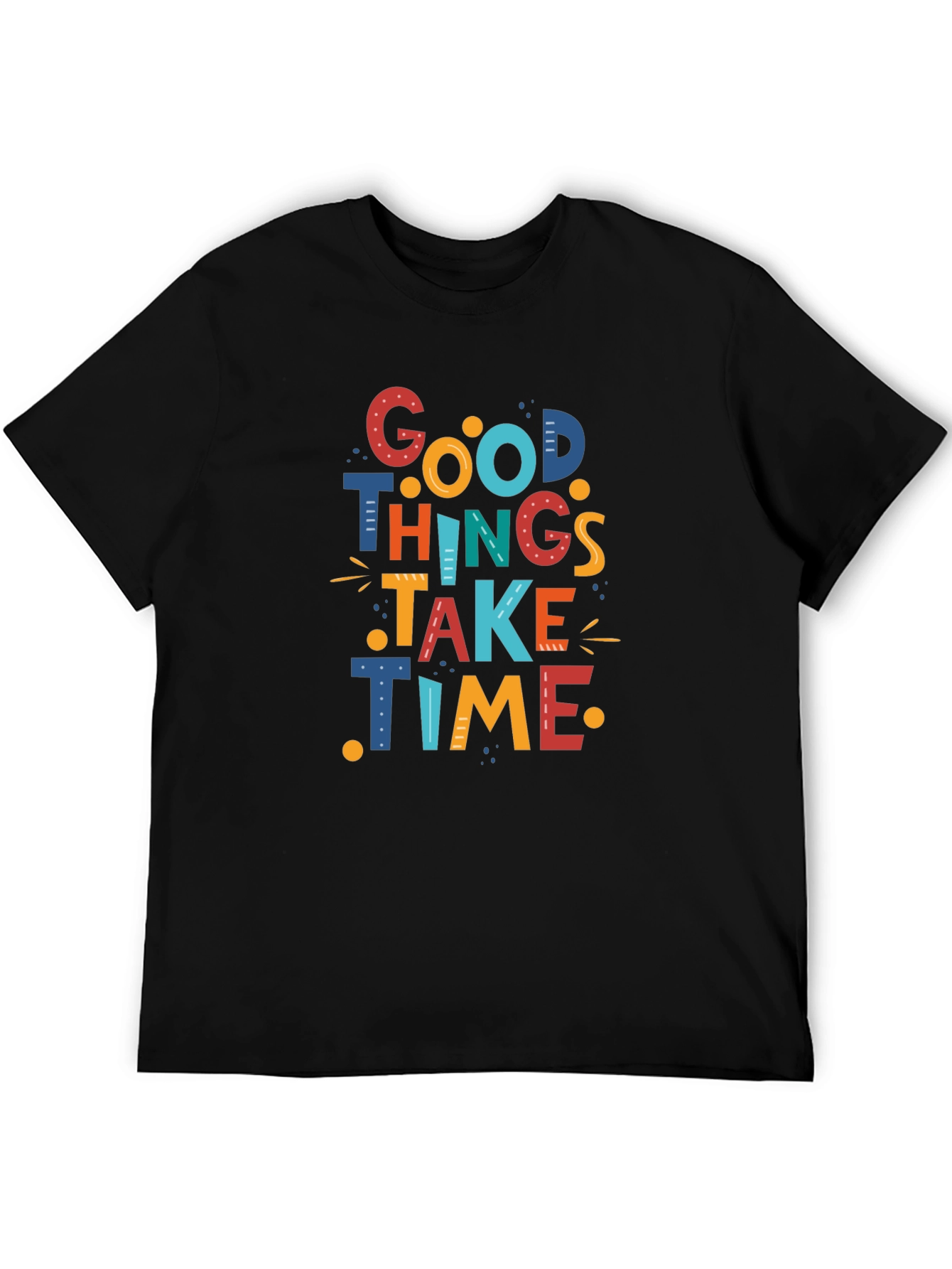 Good Things Take Time Graphic Tee - Black