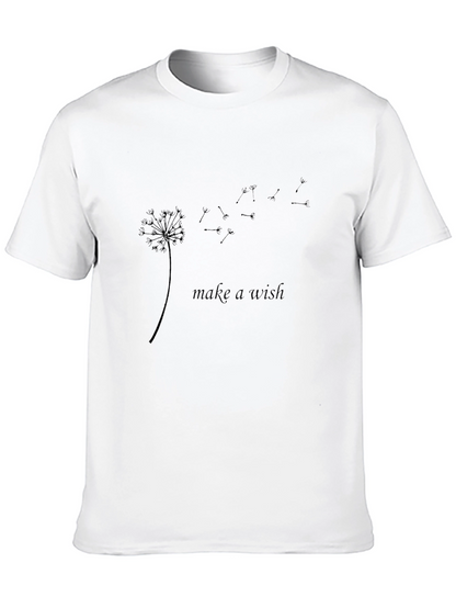 Make a Wish Dandelion Black T-Shirt