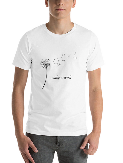 Make a Wish Dandelion Black T-Shirt