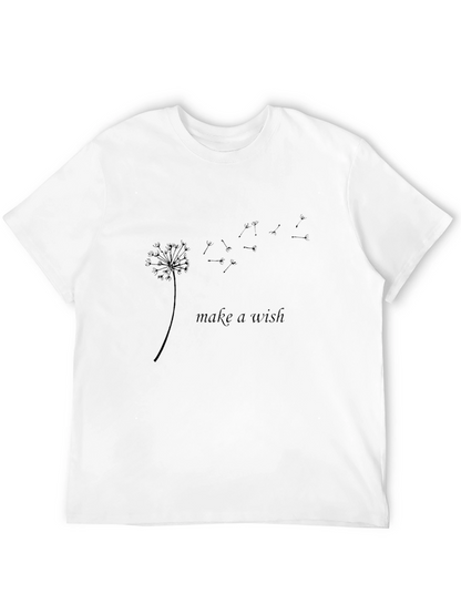 Make a Wish Dandelion Black T-Shirt