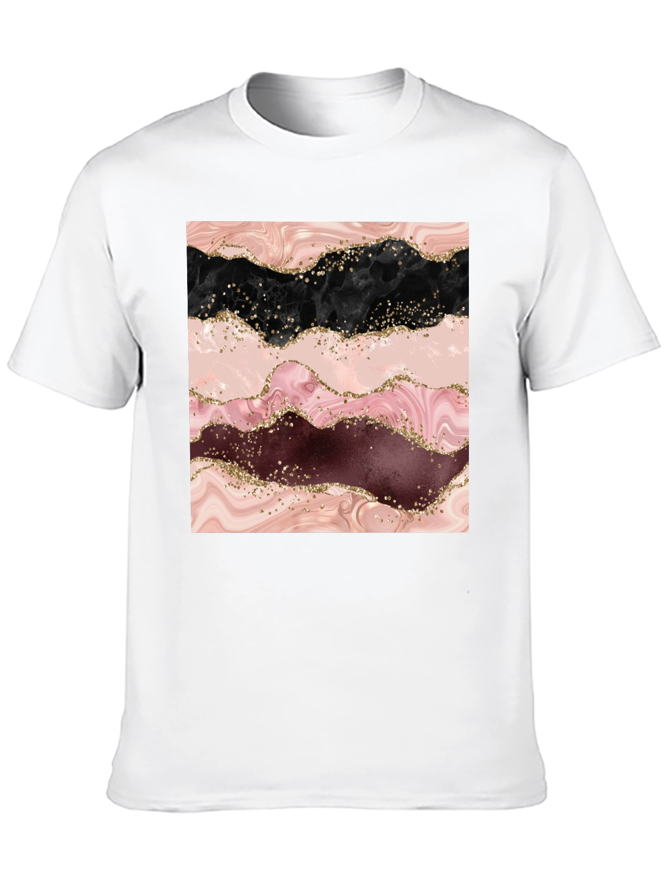 Marble Swirl T-Shirt - Stylish Abstract Design