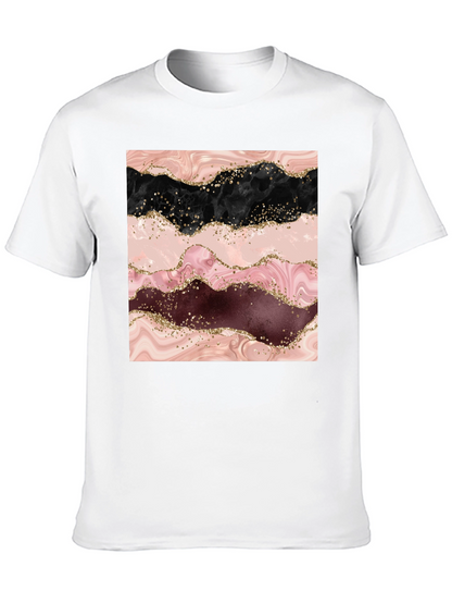 Marble Swirl T-Shirt - Stylish Abstract Design