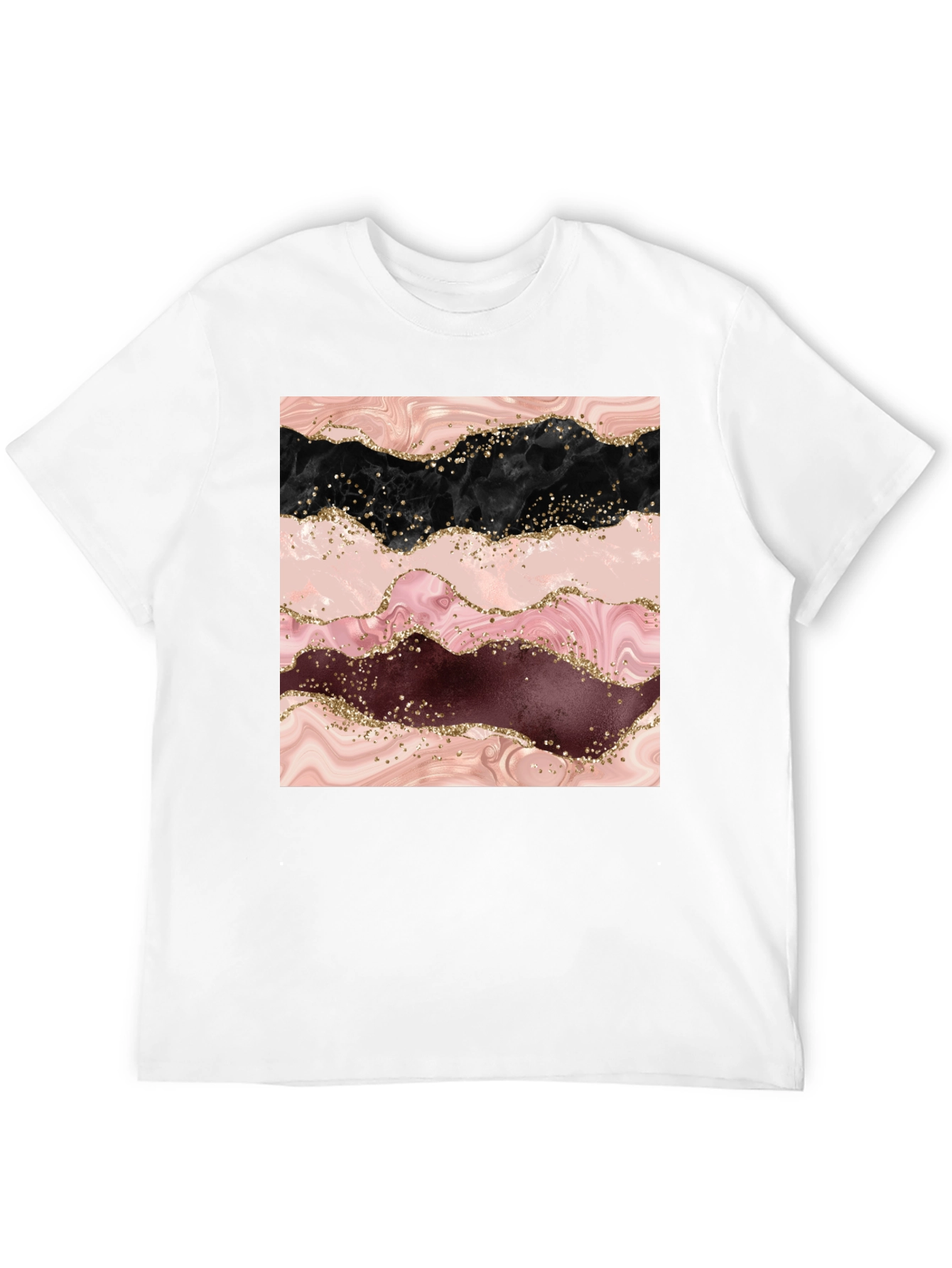 Marble Swirl T-Shirt - Stylish Abstract Design